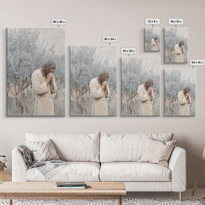 Radiant Messiah Bloom, Framed Canvas Print, Christian Art Painting, Jesus Wall Art, Christian Decor, Christian Art Canvas, Christian Gift