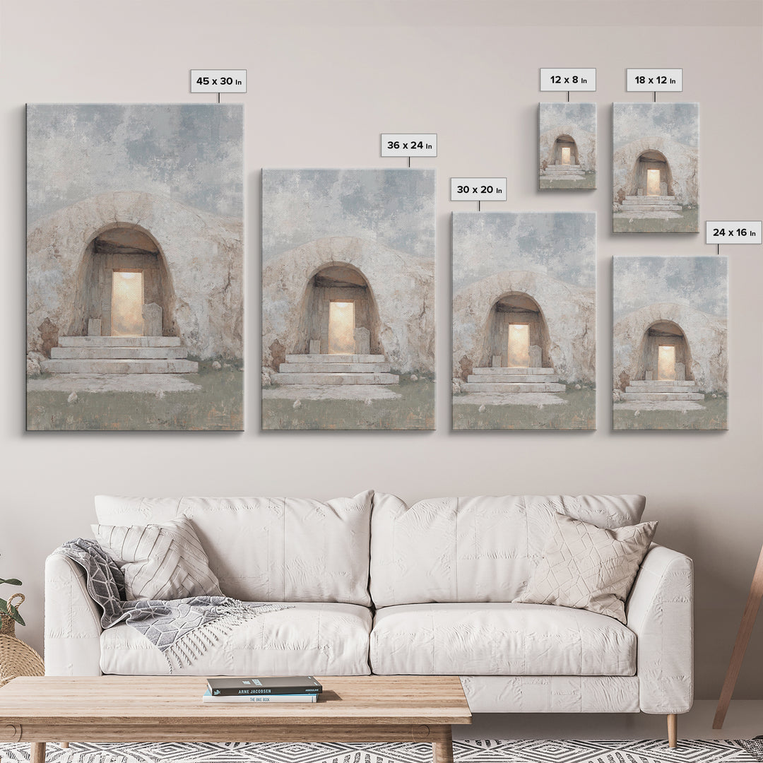 Dawn Of Hope – Framed Canvas Print – Christian Wall Art – Jesus Painting – Christian Art Canvas – Christian Decor – Christian Gift Ideas