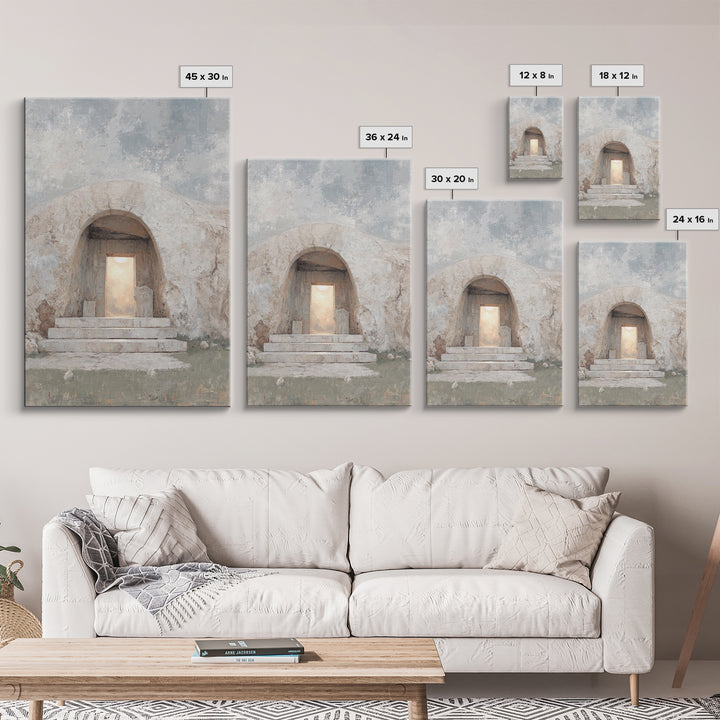 Dawn Of Hope – Framed Canvas Print – Christian Wall Art – Jesus Painting – Christian Art Canvas – Christian Decor – Christian Gift Ideas