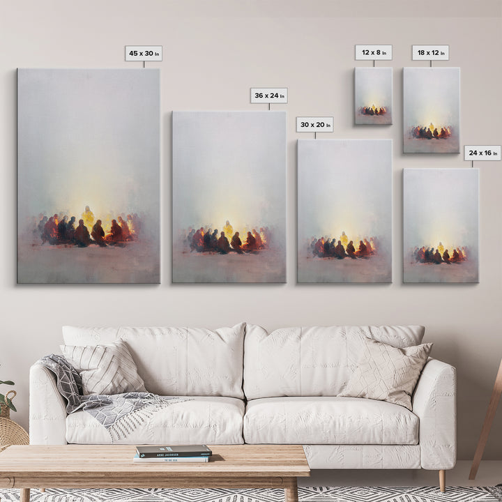 Circle Of Peace – Framed Canvas Print – Christian Art – Christian Wall Art – Jesus Painting – Christian Gift Ideas – Christian Art Canvas