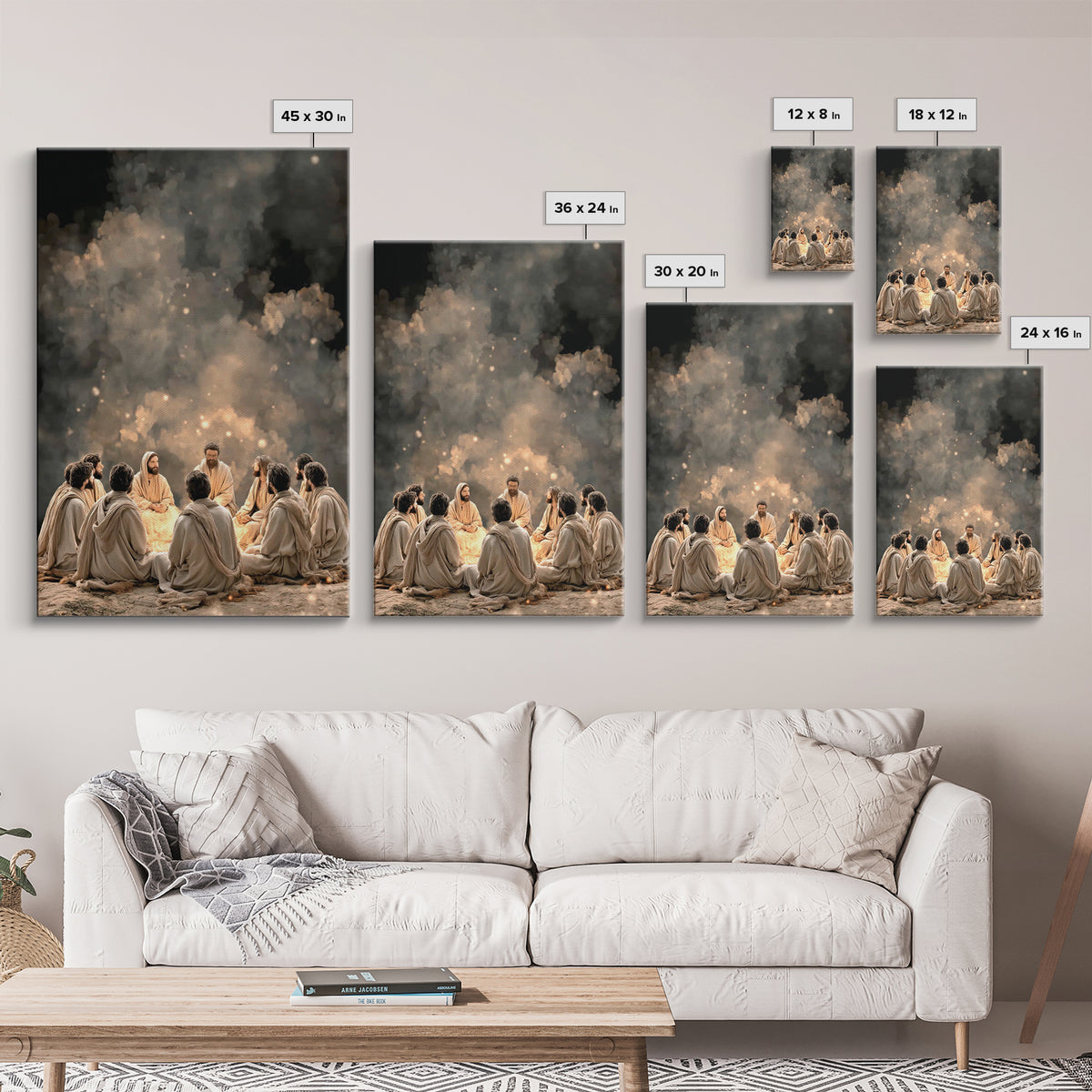 Teaching Of Grace – Framed Canvas Print – Christian Painting – Christian Art Canvas – Jesus Painting – Christian Wall Art – Christian Decor