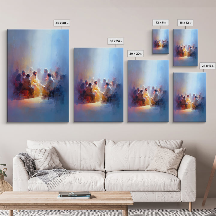 Radiant Fellowship, Framed Canvas Print, Christian Art Canvas, Christian Wall Art, Jesus Painting, Christian Gift Ideas, Large Christian Ar