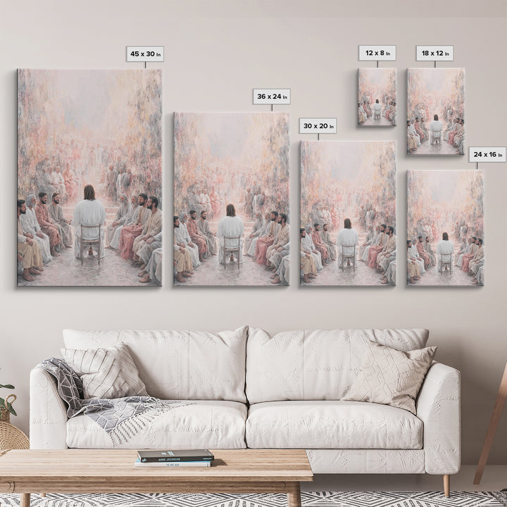 Heavenly Gathering – Framed Canvas Print – Christian Wall Art – Christian Art Canvas – Jesus Painting – Christian Art – Christian Gift Idea