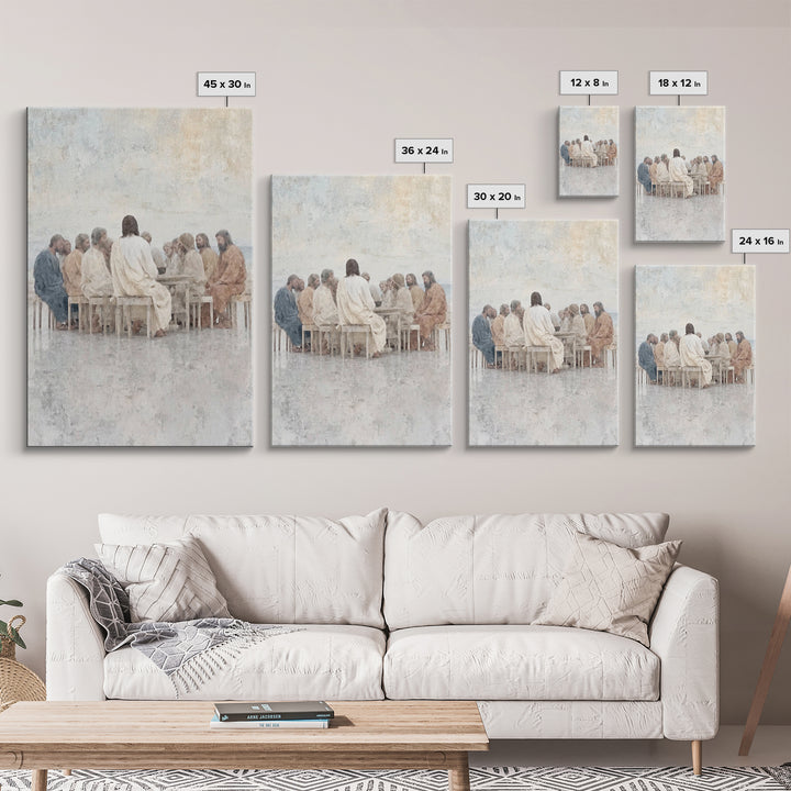 Circle Of Teaching, Framed Canvas Print, Christian Art Canvas, Jesus Painting, Christian Wall Art, Modern Christian Art, Christian Gift