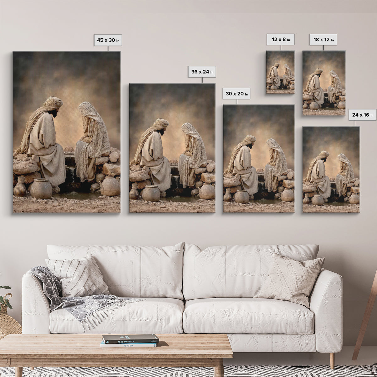 Well Of Mercy, Framed Canvas Print, Christian Art, Jesus Painting, Christian Wall Art, Christian Art Canvas, Christian Gift Ideas