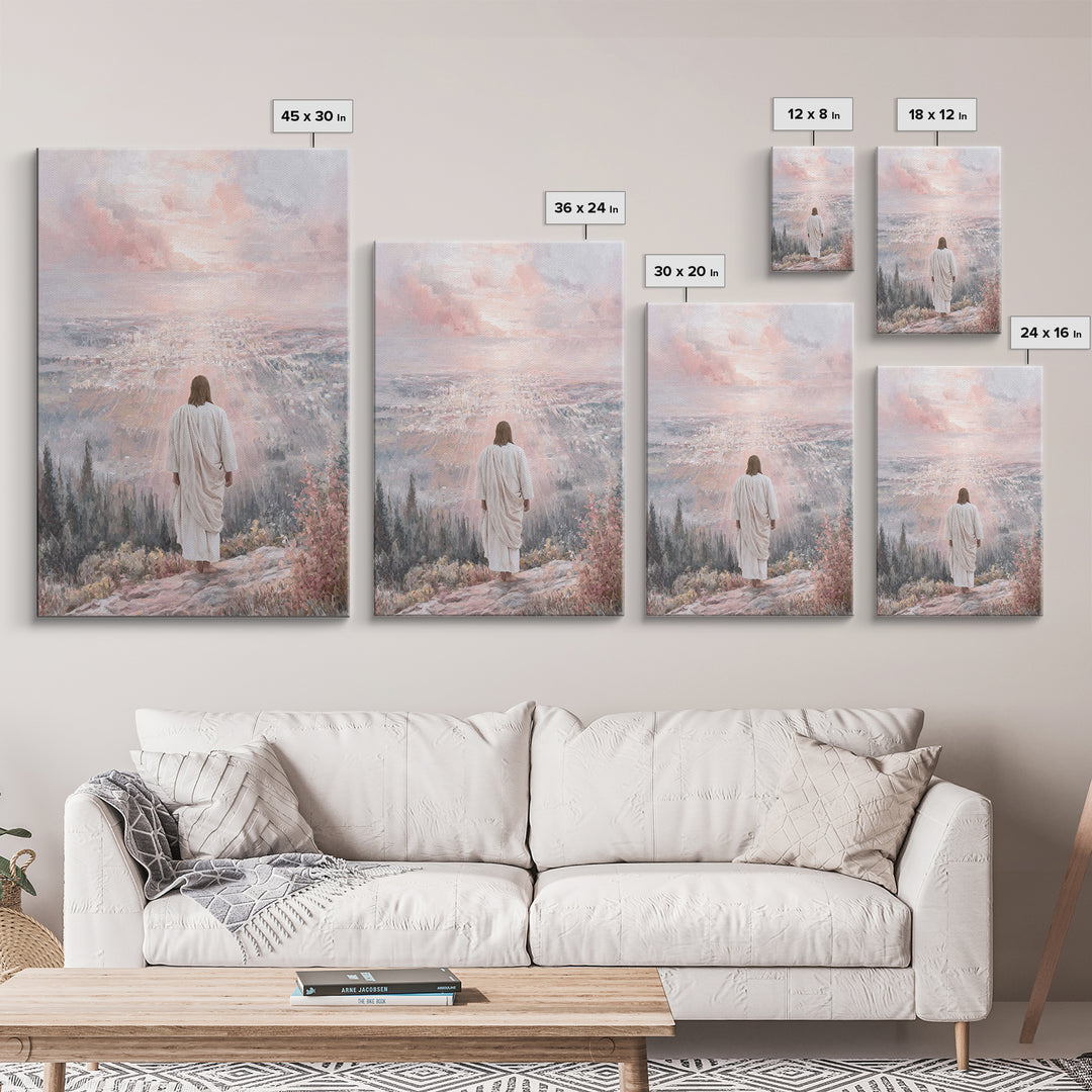 City Of Dawn – Framed Canvas Print – Christian Wall Art – Christian Art Canvas – Jesus Painting – Christian Art – Christian Decor – Christi