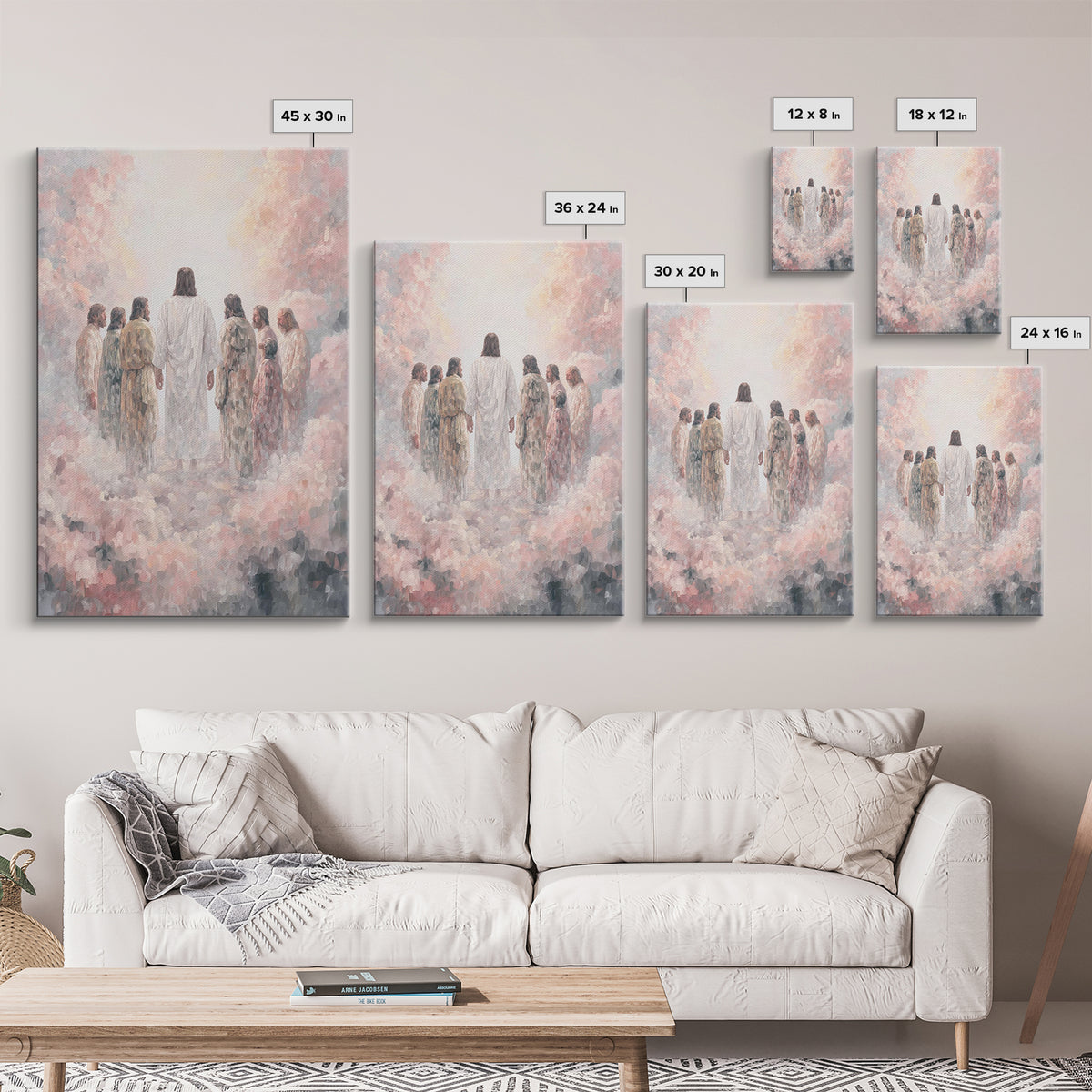 Glory On The Mount | Framed Canvas Print | Christian Art Canvas | Christian Wall Art | Jesus Painting | Christian Art | Christian Decor | L