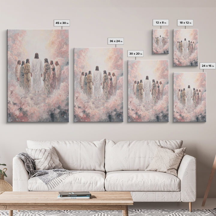 Glory On The Mount | Framed Canvas Print | Christian Art Canvas | Christian Wall Art | Jesus Painting | Christian Art | Christian Decor | L