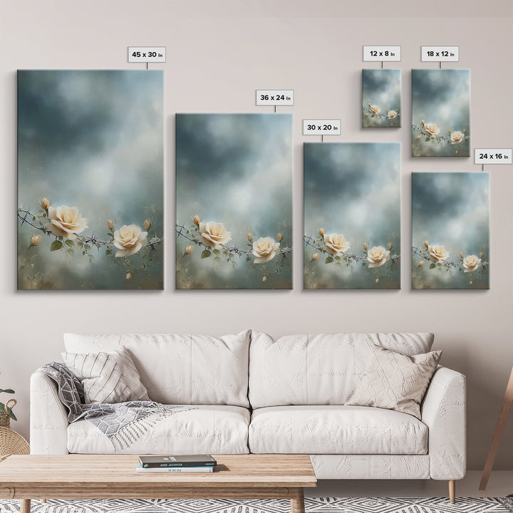 Thornborn Beauty – Framed Canvas Print – Christian Art Canvas – Christian Wall Art – Christian Art Painting – Christian Decor – Modern Chri