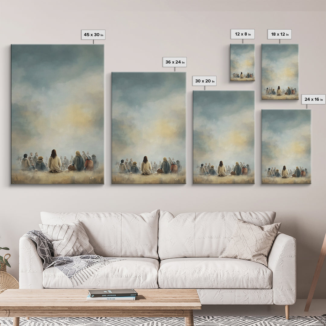 Circle Of Faith – Framed Canvas Print – Christian Art Canvas – Christian Wall Art – Jesus Painting – Christian Art – Christian Decor – Mode