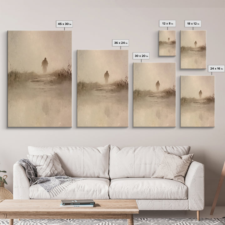 Dawn Of Faith – Framed Canvas Print – Christian Art Canvas – Christian Wall Art – Jesus Painting – Modern Christian Art – Christian Gift