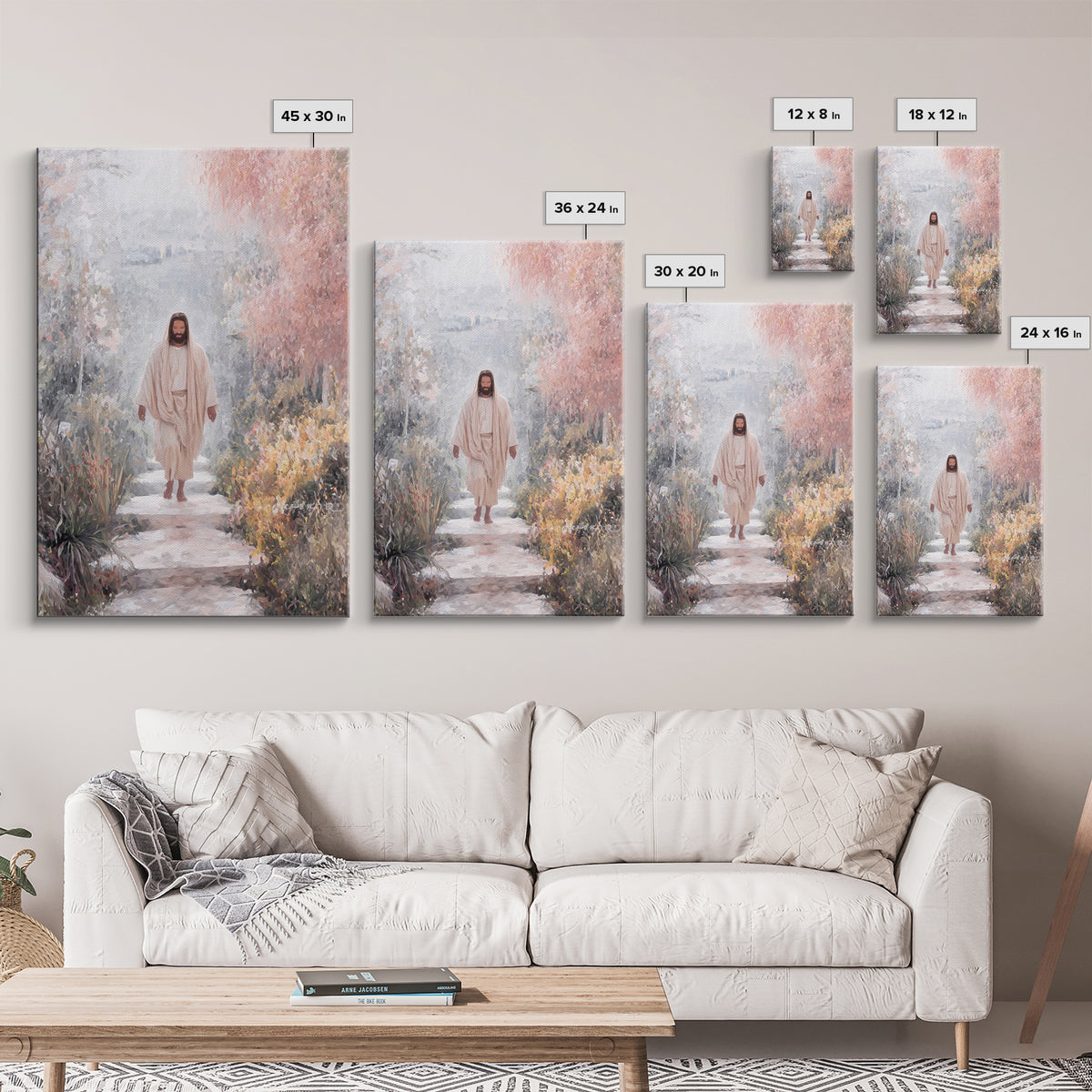 Light Of Grace – Framed Canvas Print – Christian Art Canvas – Jesus Painting – Christian Wall Art – Moody Christian Art – Christian Decor