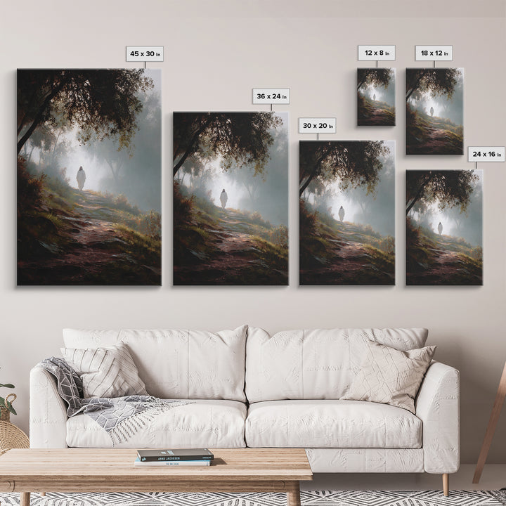 Autumn Blessing – Framed Canvas Print – Jesus Painting – Christian Art Canvas – Christian Wall Art – Subtle Christian Art – Christian Decor