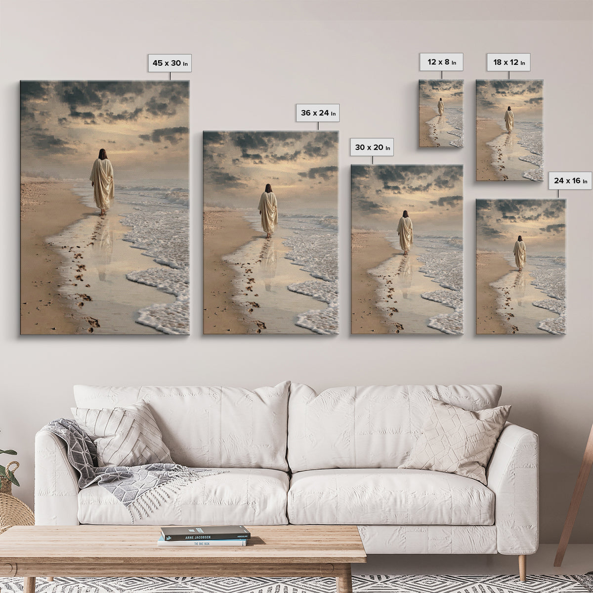 Morning Renewal – Framed Canvas Print – Jesus Painting – Christian Art – Christian Wall Art – Modern Christian Art – Christian Decor