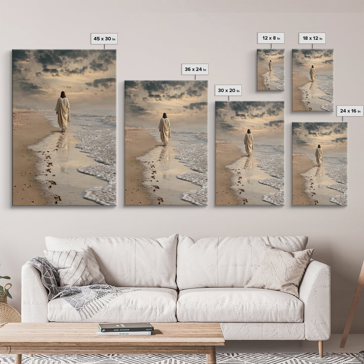 Morning Renewal – Framed Canvas Print – Jesus Painting – Christian Art – Christian Wall Art – Modern Christian Art – Christian Decor
