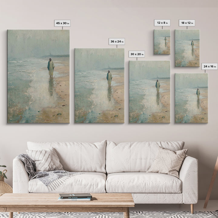 Haven Of Stillness - Framed Canvas Print - Christian Painting - Christian Wall Art - Subtle Christian Art - Jesus Canvas Art - Christian De
