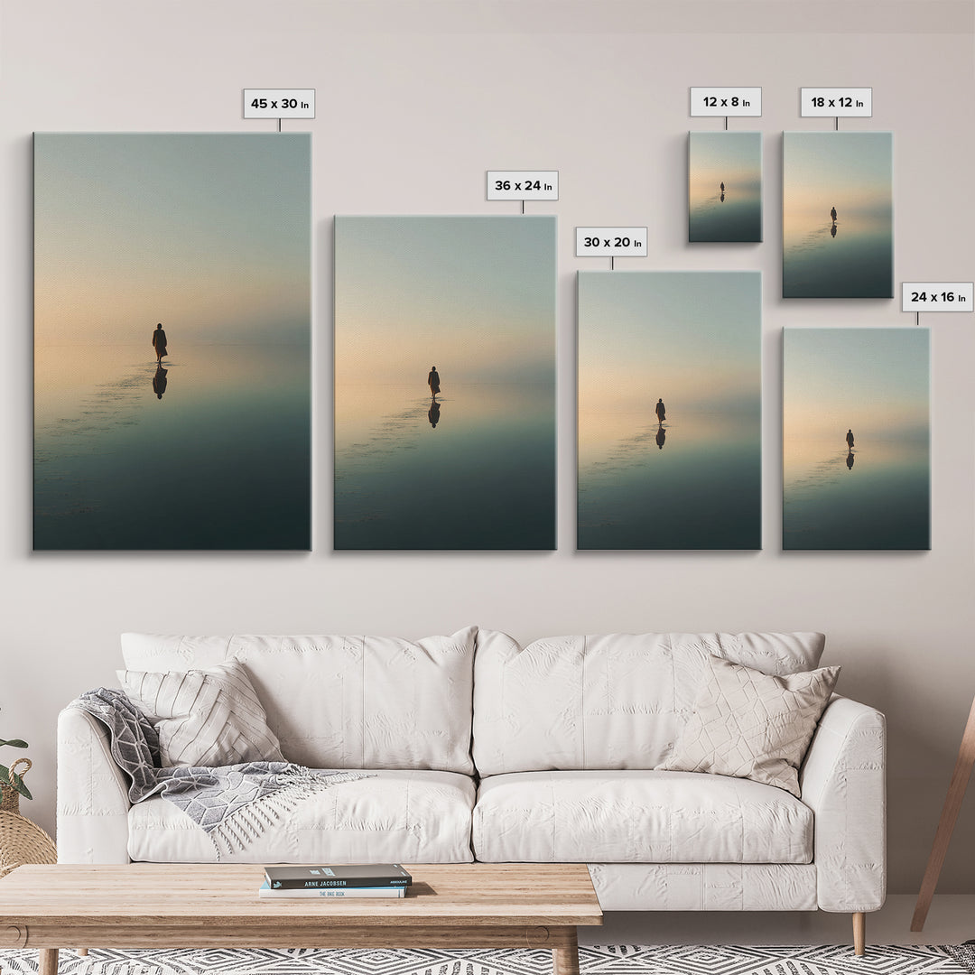 Dawn Of Mercy | Framed Canvas Print | Christian Art Canvas | Christian Wall Art | Jesus Painting | Modern Christian Art | Christian Gift Id