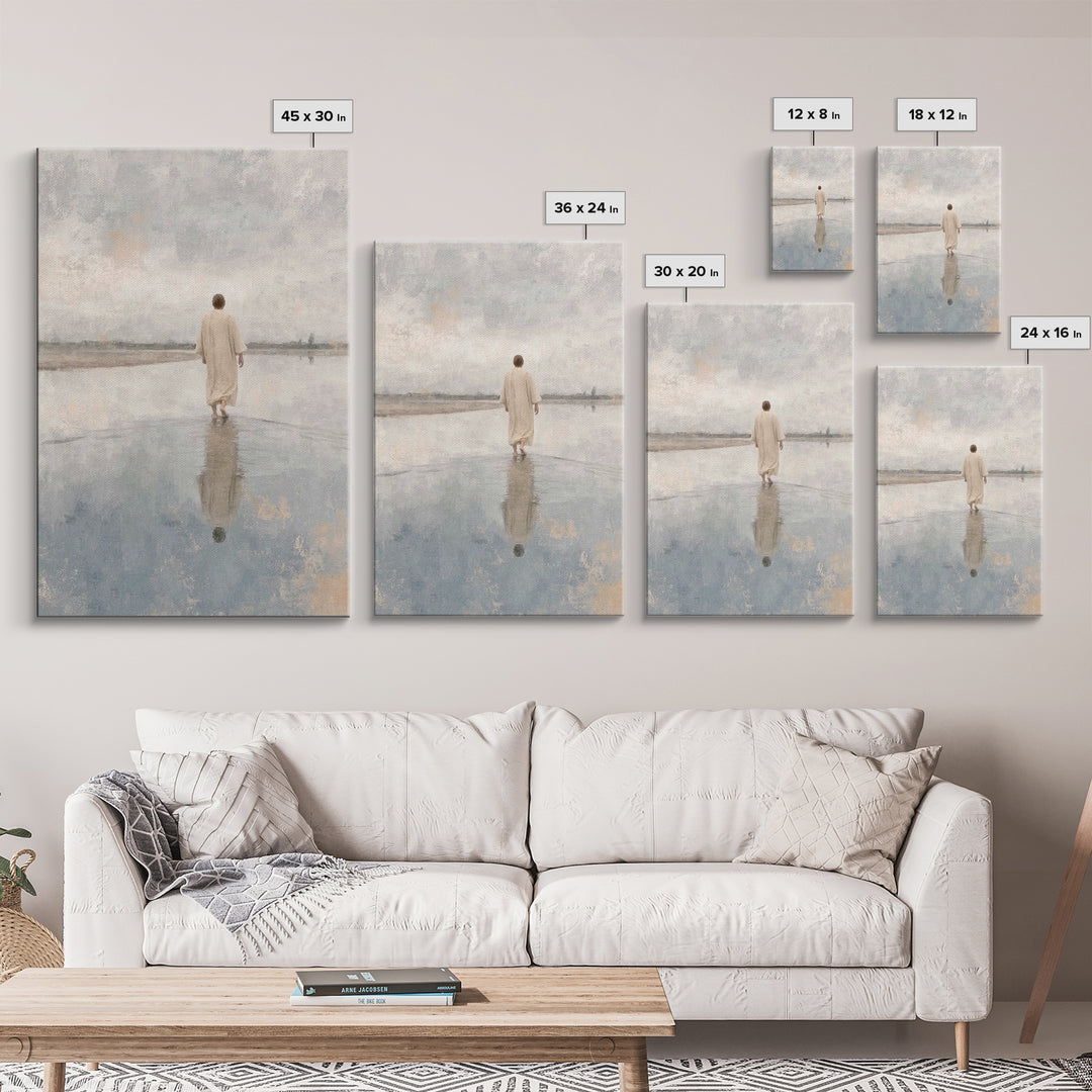 Desert Promise | Framed Canvas Print | Christian Art Canvas | Christian Wall Art | Jesus Painting | Subtle Christian Art