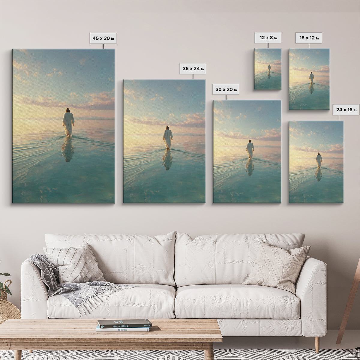 Morning Glory - Framed Canvas Print - Christian Wall Art - Christian Art Canvas - Jesus Painting - Modern Christian Art