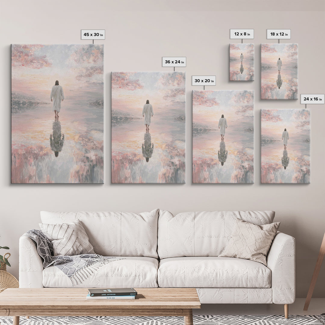 Radiant Horizon - Framed Canvas Print - Jesus Painting - Christian Art Canvas - Christian Wall Art - Christian Christmas Art