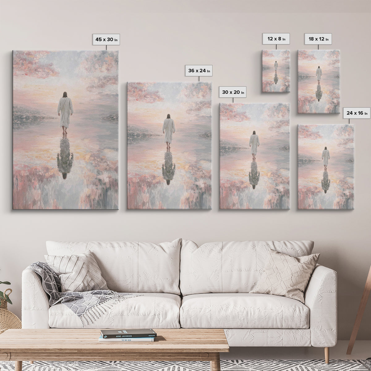 Radiant Horizon - Framed Canvas Print - Jesus Painting - Christian Art Canvas - Christian Wall Art - Christian Christmas Art