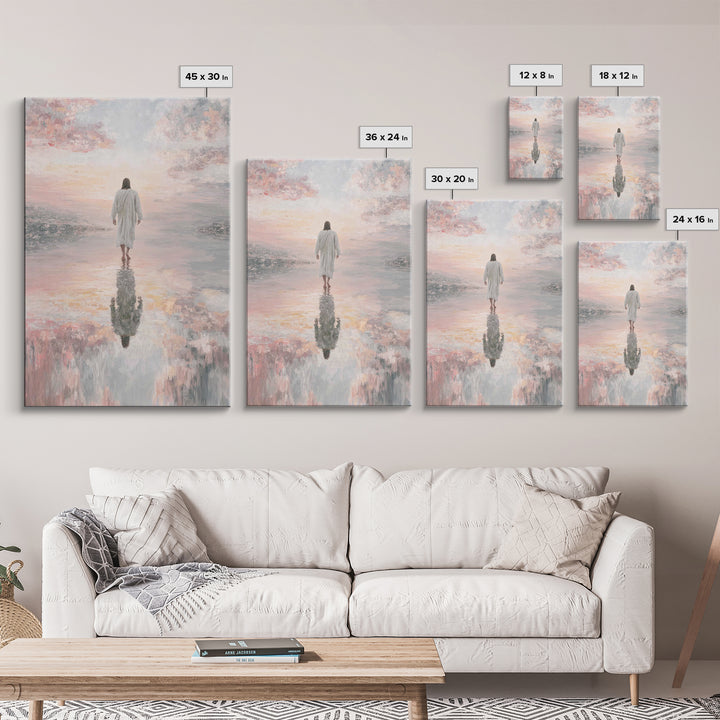 Radiant Horizon - Framed Canvas Print - Jesus Painting - Christian Art Canvas - Christian Wall Art - Christian Christmas Art
