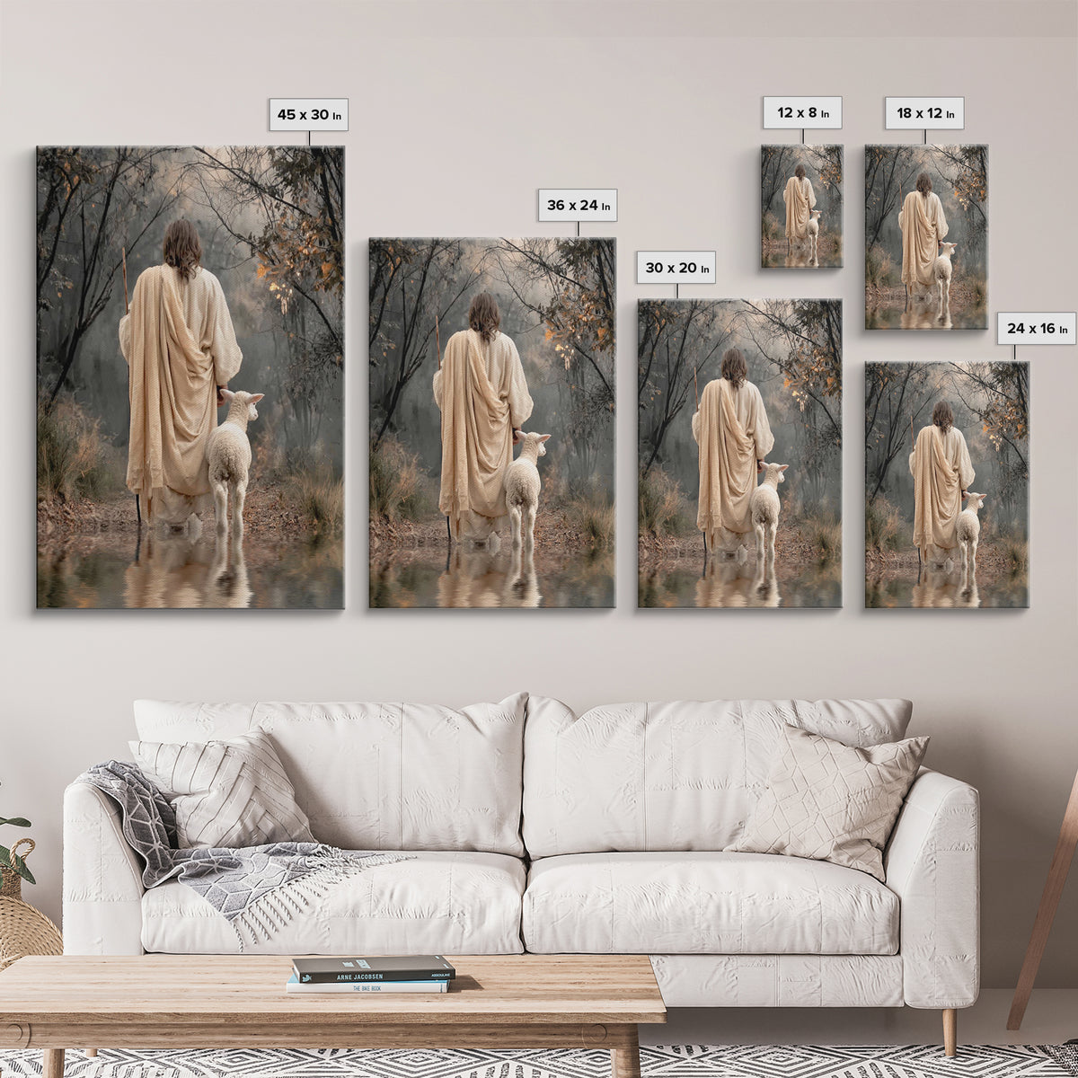Quiet Covenant – Framed Canvas Print – Christian Art Canvas – Christian Wall Art – Jesus Painting – Subtle Christian Art – Christian Decor