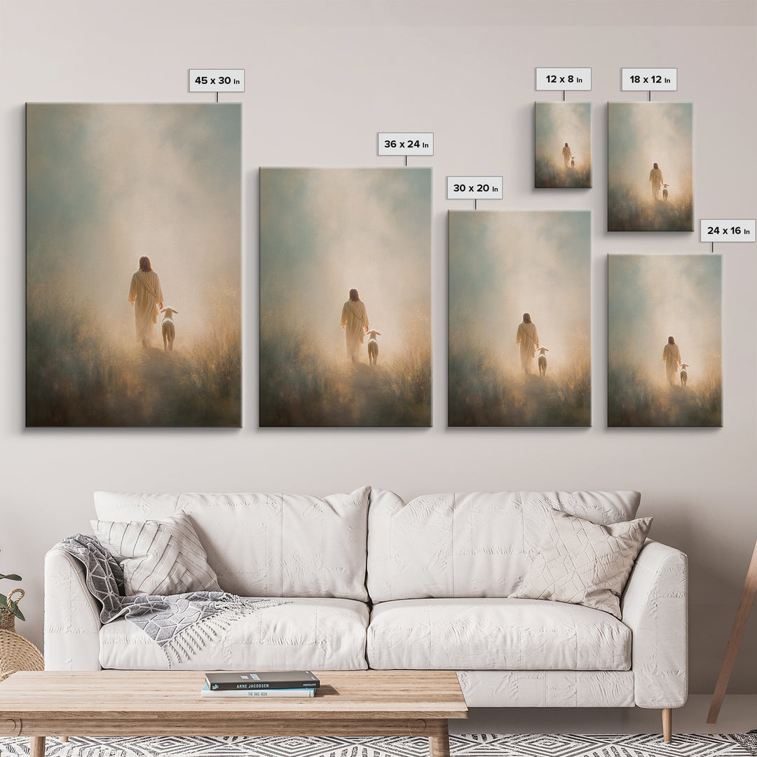 Light Of Mercy, Framed Canvas Print, Jesus Art Print, Christian Art Painting, Moody Christian Art, Christian Wall Art, Christian Gift Ideas