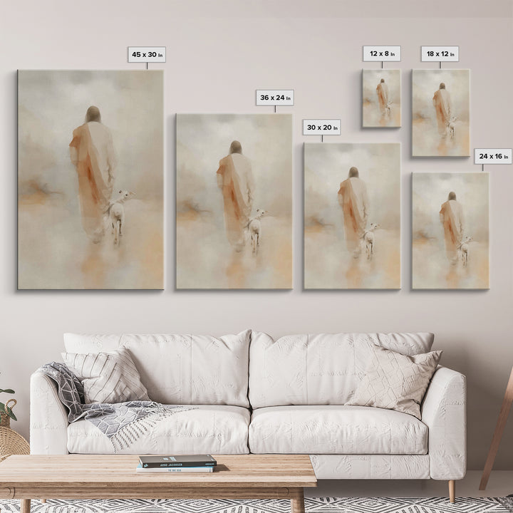 Gentle Dawn Light | Framed Canvas Print | Christian Art Canvas | Jesus Painting | Christian Wall Art | Christian Christmas Art | Christian
