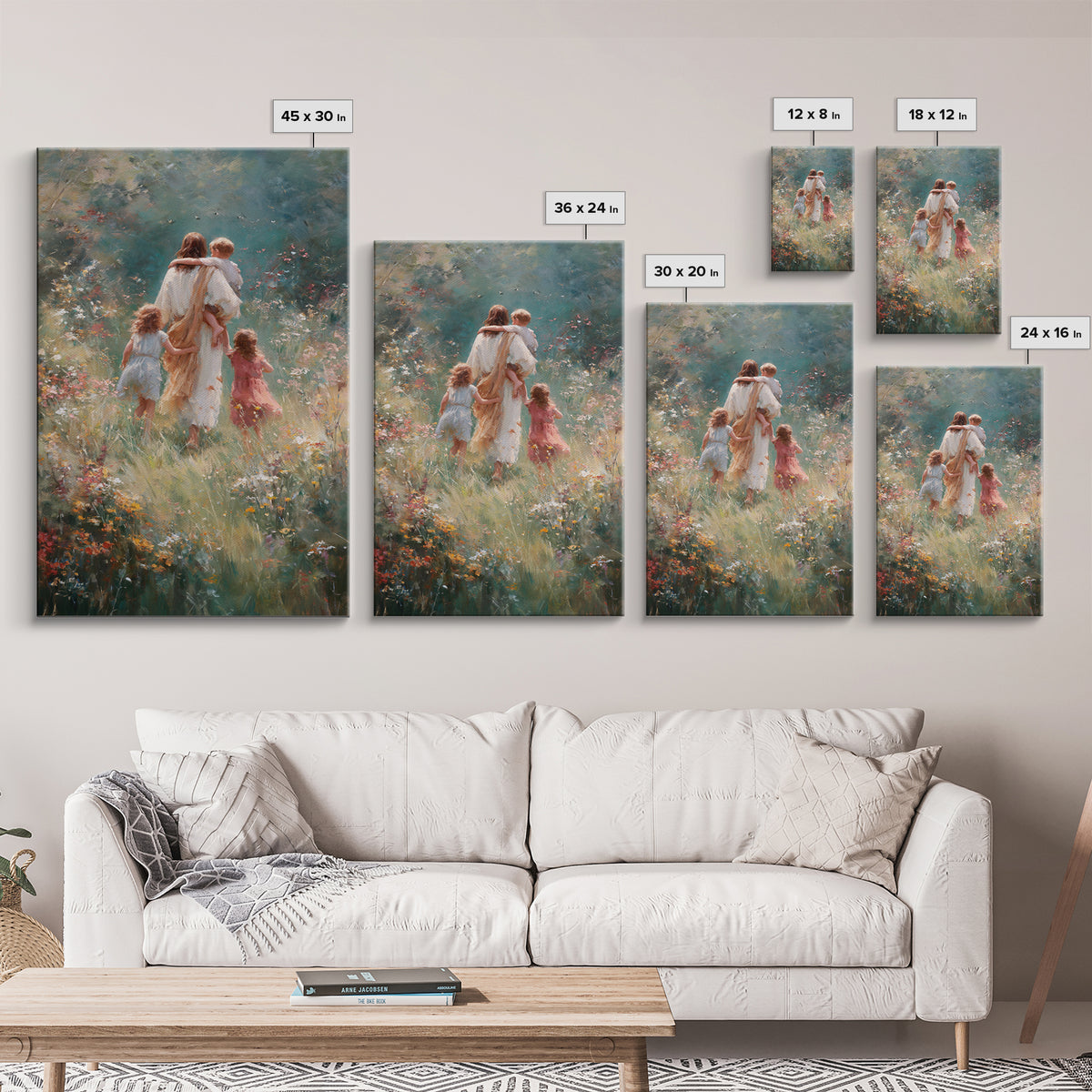 Garden Of Hope – Framed Canvas Print – Christian Art Canvas – Christian Wall Art – Jesus Painting – Christian Christmas Art – Christian Gif