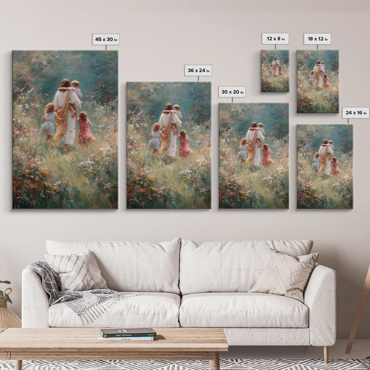 Garden Of Hope – Framed Canvas Print – Christian Art Canvas – Christian Wall Art – Jesus Painting – Christian Christmas Art – Christian Gif