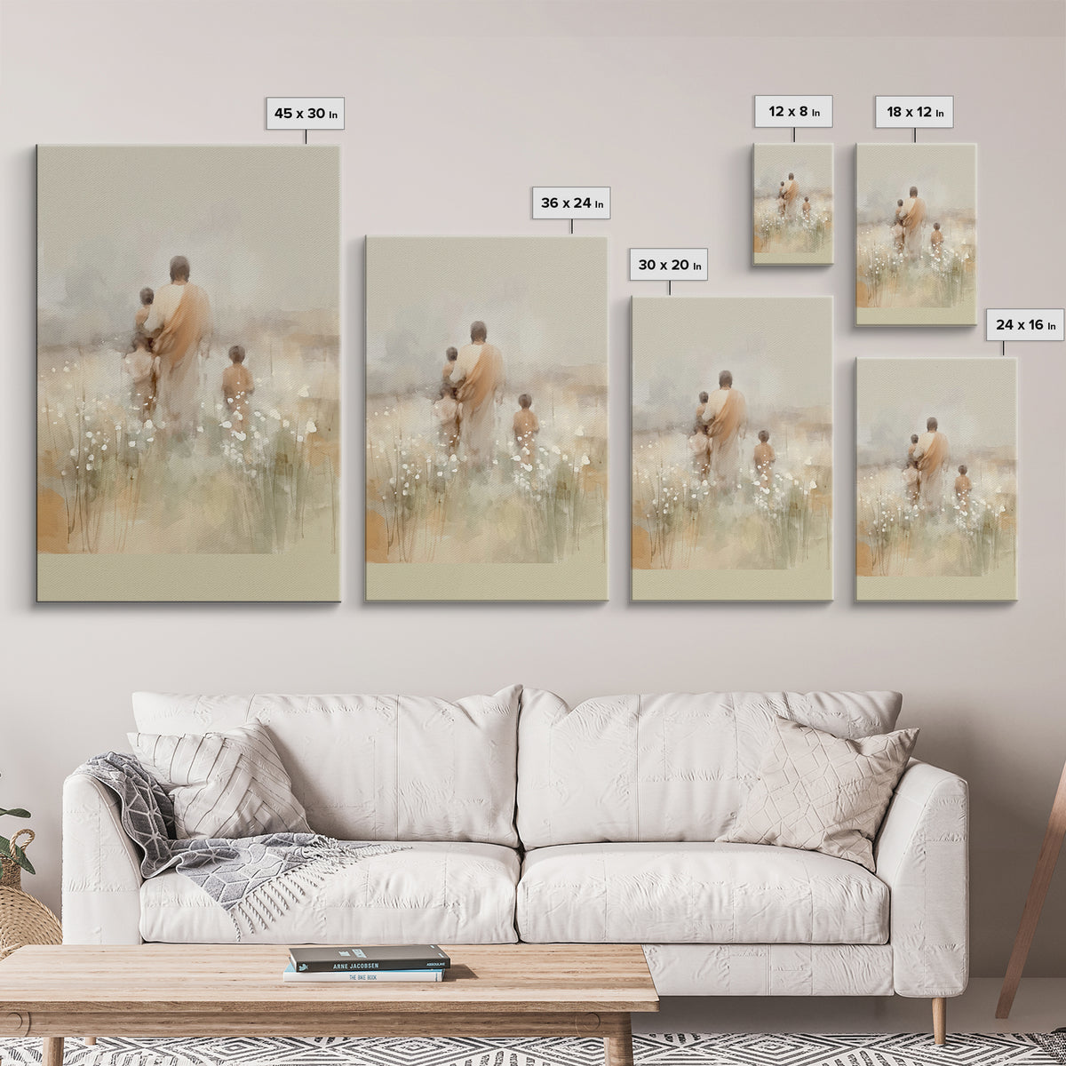 Sacred Pathways – Framed Canvas Print – Christian Art Canvas – Christian Wall Art – Jesus Painting – Christian Christmas Art – Christian Gi