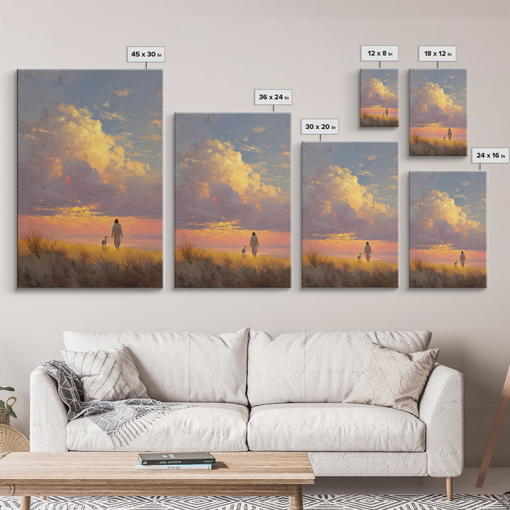 Horizon Of Peace | Framed Canvas Print | Christian Wall Art | Christian Art | Christian Art Canvas | Jesus Painting | Christian Gift Ideas