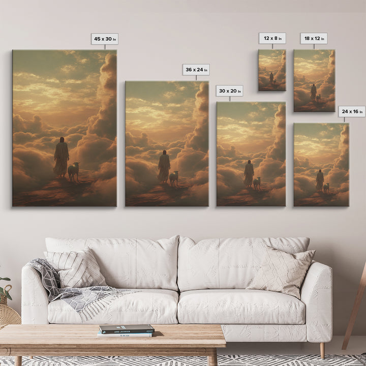 Path Through Glory – Framed Canvas Print – Christian Art Canvas – Christian Wall Art – Christian Art – Jesus Painting – Christian Gift Idea