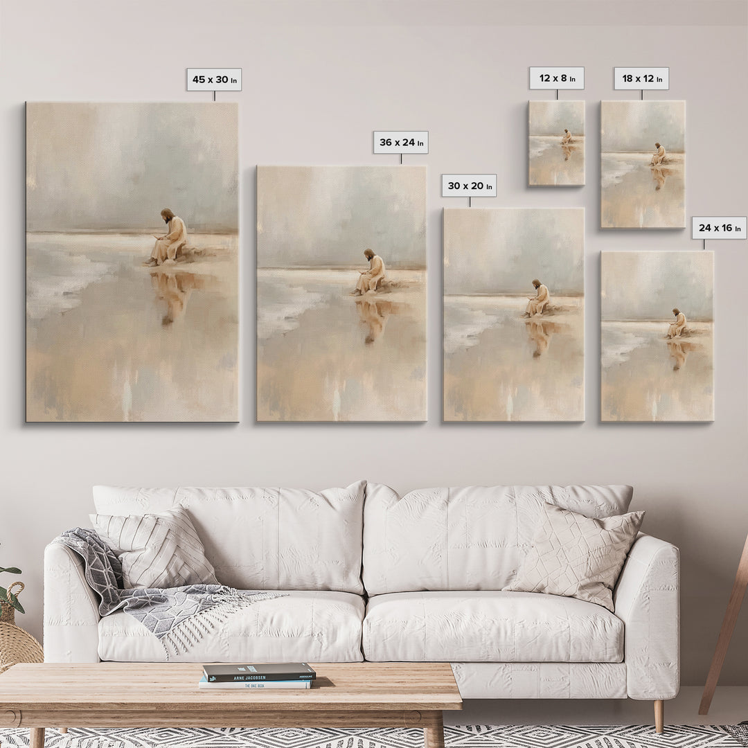 Garden Of Blessing | Framed Canvas Print | Christian Wall Art | Jesus Painting Canvas | Christian Art Canvas | Christian Christmas Art | Ch