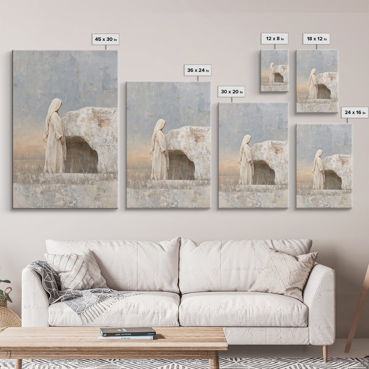 Joyful Light - Framed Canvas Print - Christian Art Canvas - Christian Wall Art - Mary And Jesus Painting - Christian Decoration - Christian