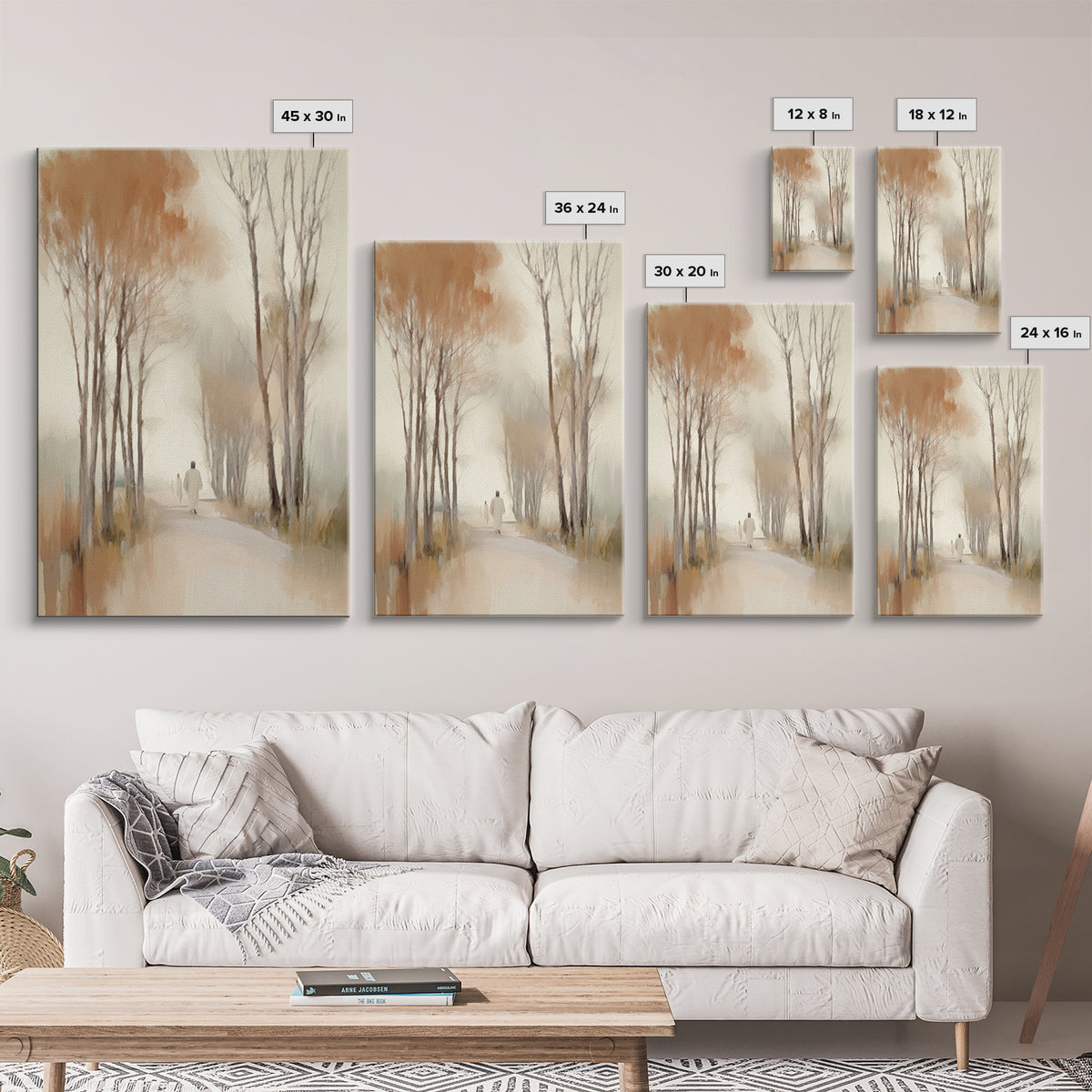 Autumn Journey – Framed Canvas Print – Christian Art – Christian Wall Art – Subtle Christian Art – Christian Art Canvas – Christian Gift