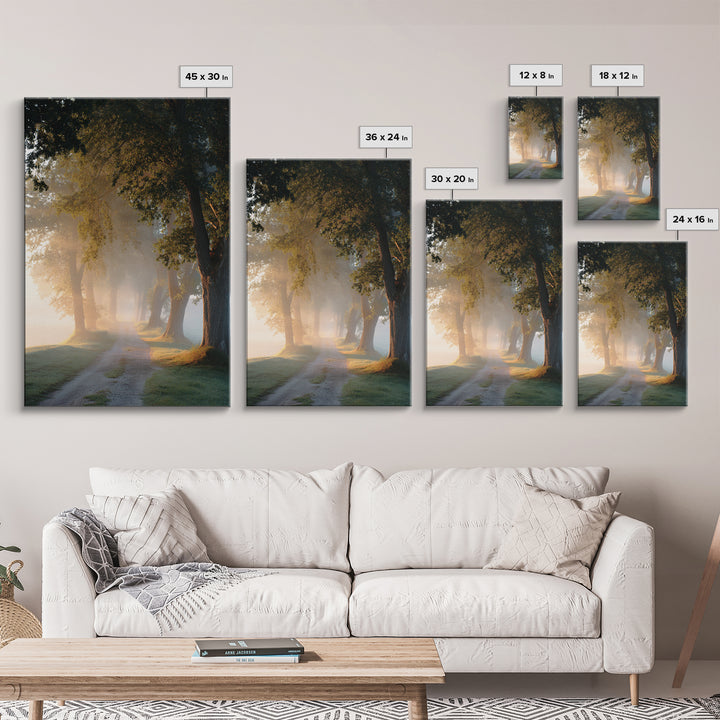 Golden Way – Framed Canvas Print – Christian Art Canvas – Christian Wall Art – Christian Painting – Christian Decor – Christian Art Print