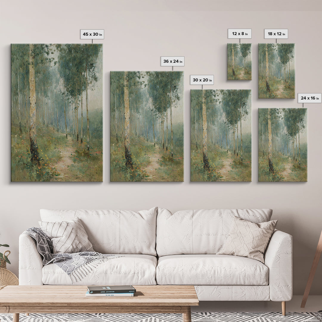 Forest Of Peace – Framed Canvas Print – Christian Wall Art – Christian Art Canvas – Pastoral Scenery – Christian Decor For Home