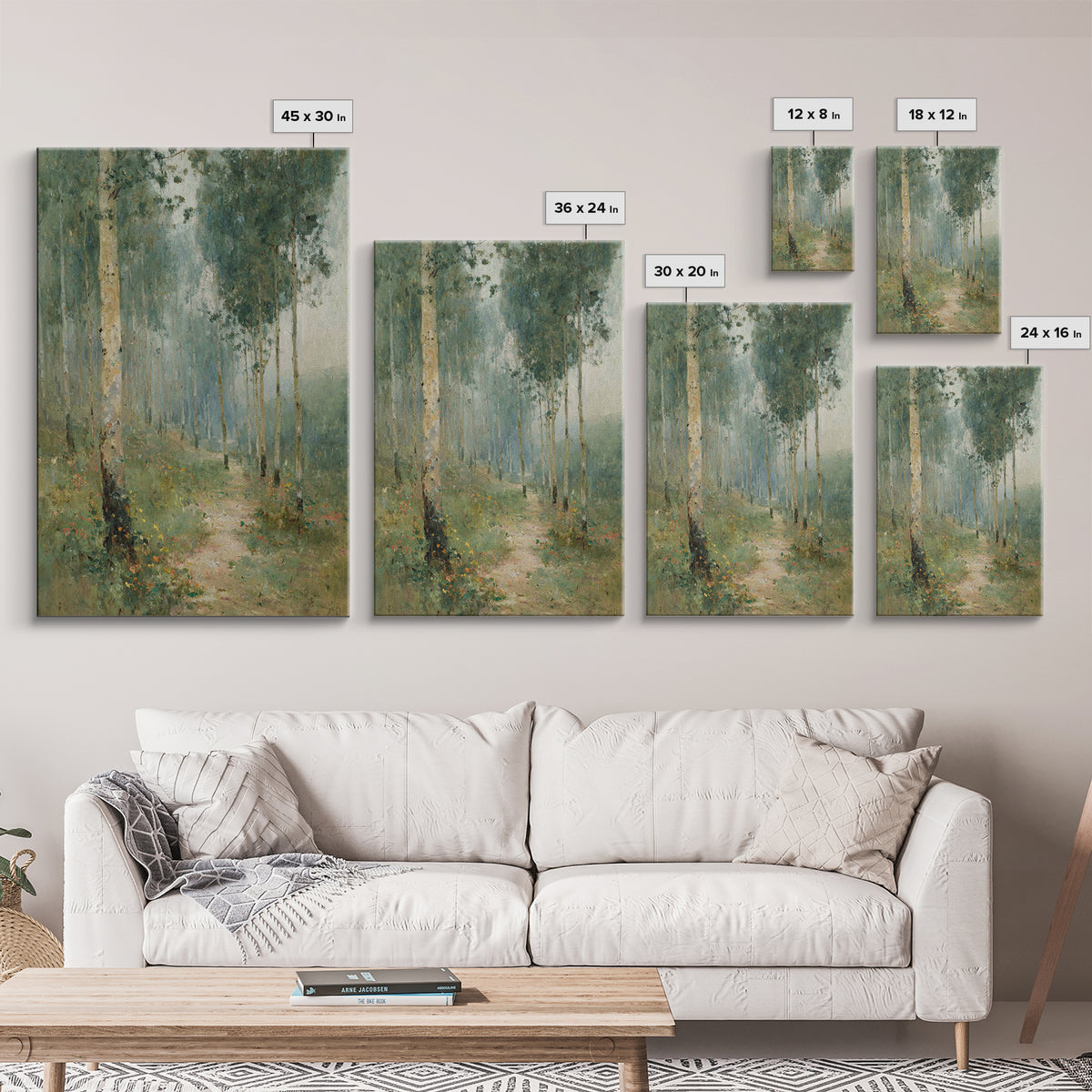 Forest Of Peace – Framed Canvas Print – Christian Wall Art – Christian Art Canvas – Pastoral Scenery – Christian Decor For Home