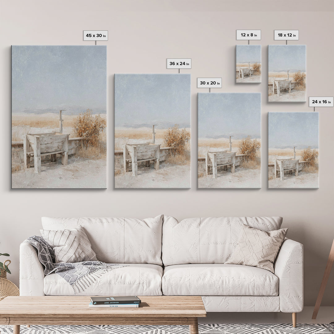Silent Manger Field | Framed Canvas Print | Christian Art Print | Christmas Art | Minimalist Christian Art | Christian Decor