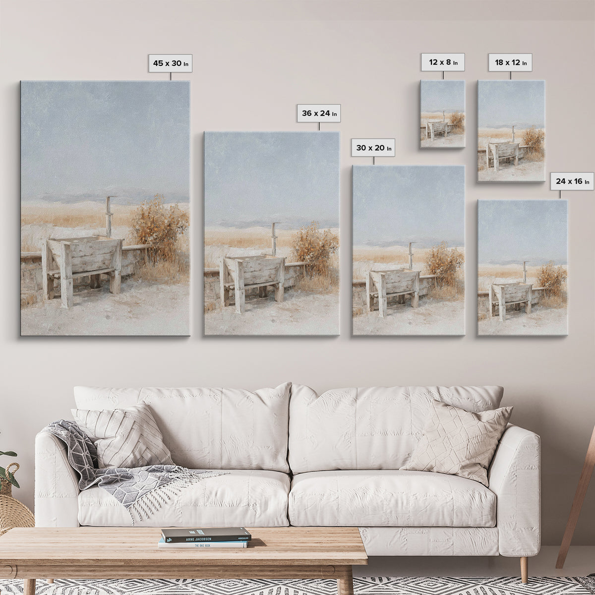 Silent Manger Field | Framed Canvas Print | Christian Art Print | Christmas Art | Minimalist Christian Art | Christian Decor