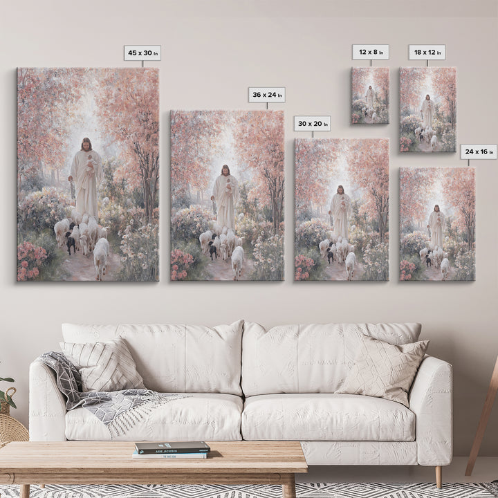 Garden Of Hope - Framed Canvas Print - Christian Wall Art - Jesus Painting - Christian Art Canvas - Christian Christmas Art - Christian Dec