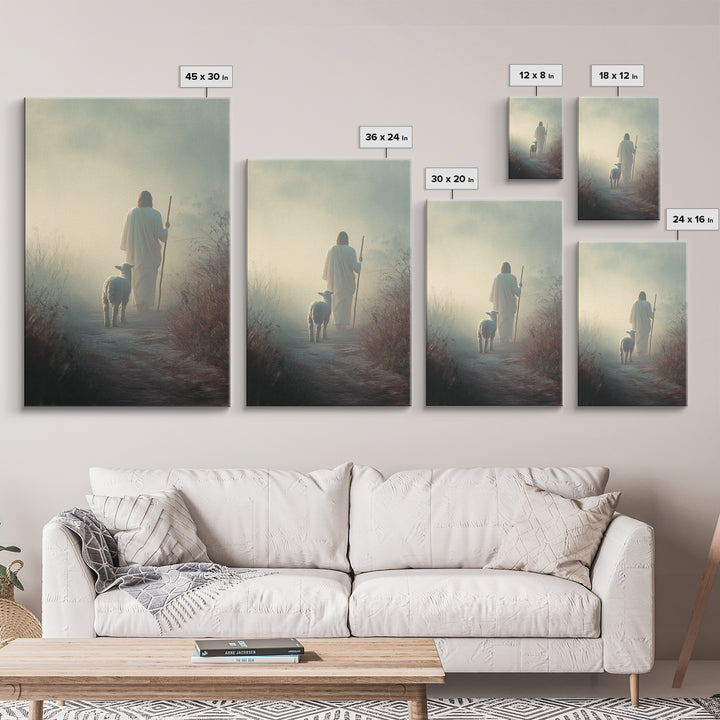 Path Of Peace – Framed Canvas Print – Christian Wall Art – Jesus Painting – Christian Art Canvas – Large Christian Painting – Modern Christ