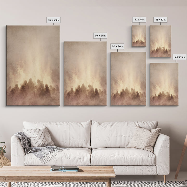 Circle Of Disciples – Framed Canvas Print – Christian Wall Art – Christian Art Canvas – Christian Painting – Large Christian Painting – Vin