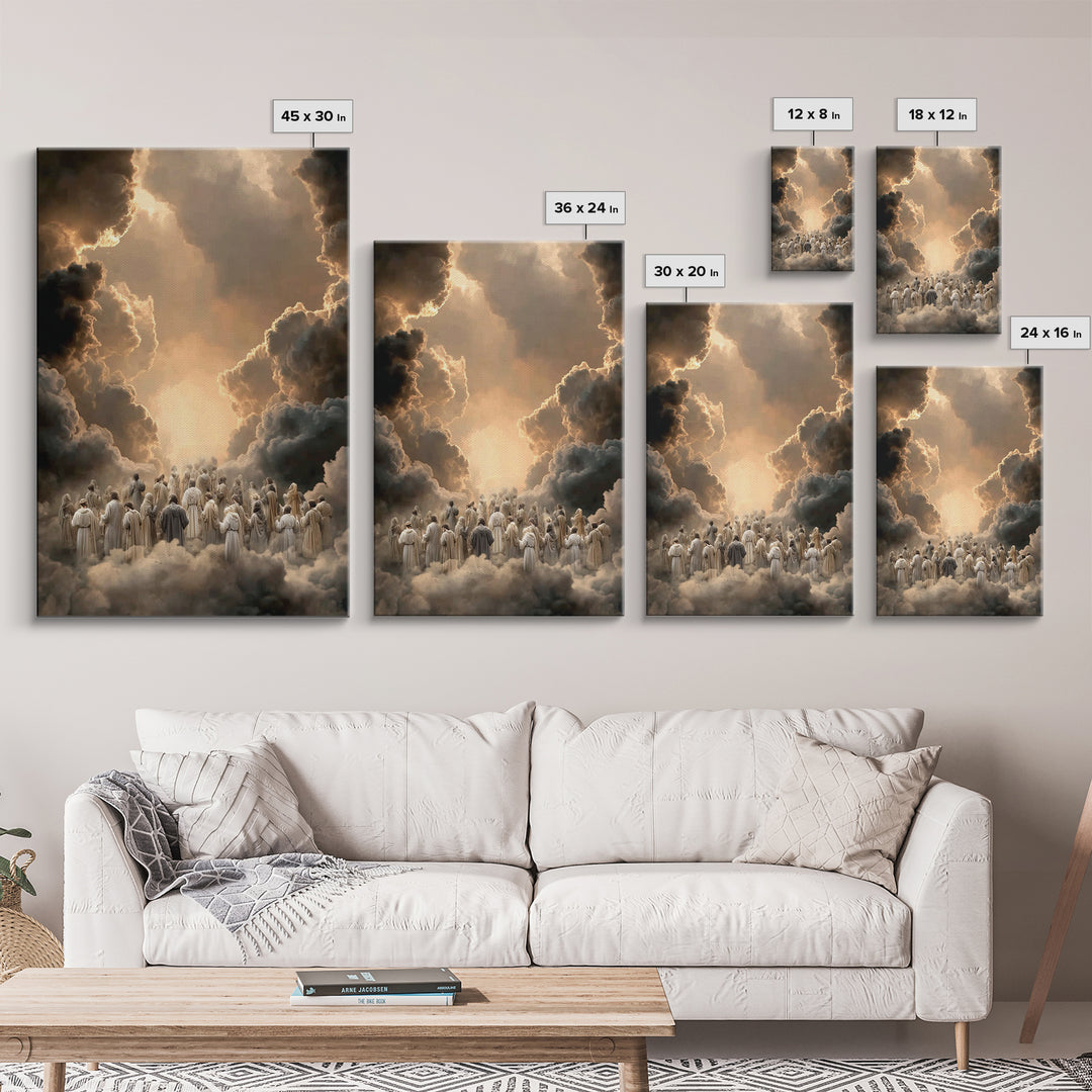 Ascension Pathway - Framed Canvas Print - Christian Wall Art - Christian Art Canvas - Christian Painting - Christian Decor - Christmas Art