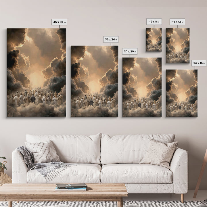 Ascension Pathway - Framed Canvas Print - Christian Wall Art - Christian Art Canvas - Christian Painting - Christian Decor - Christmas Art