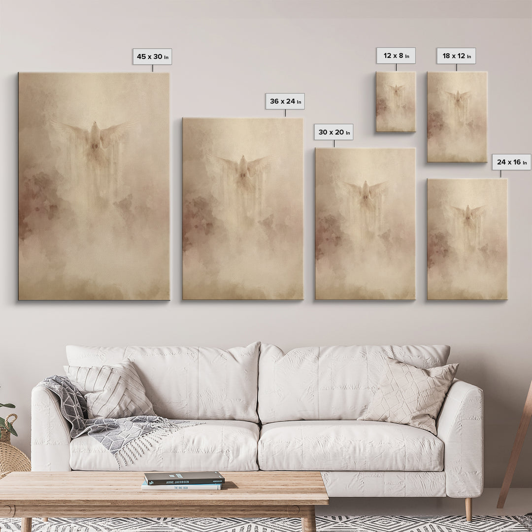Divine Uplift – Framed Canvas Print – Christian Wall Art – Modern Christian Art – Christian Art Canvas – Christian Decor – Abstract Christi