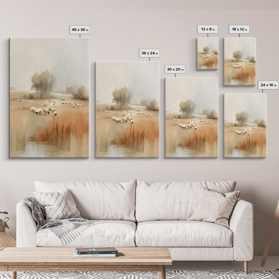 Fields Of Mercy – Framed Canvas Print – Christian Art Canvas – Subtle Christian Art – Christmas Art – Christian Wall Art – Christian Gift I