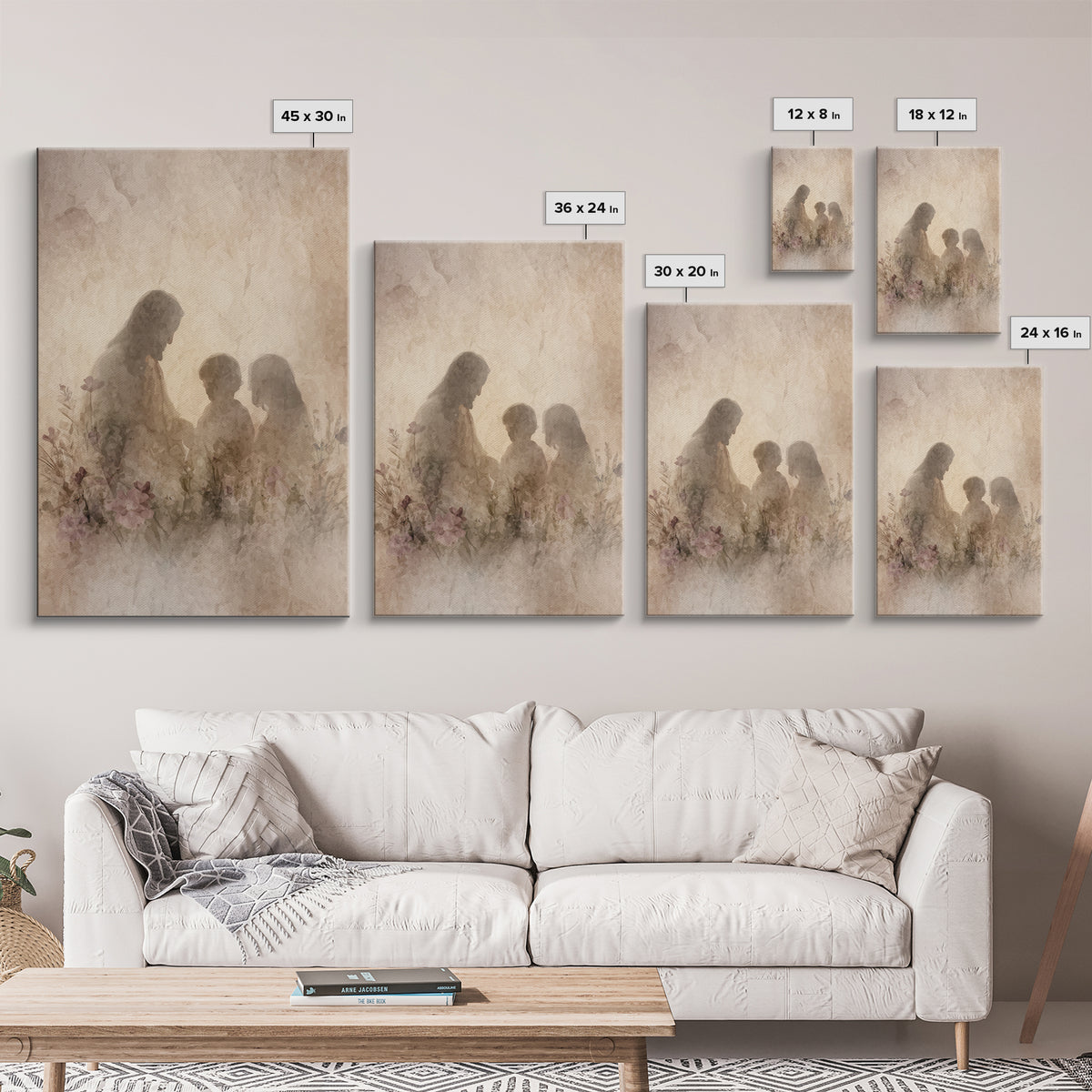 Blossoms Of Mercy – Framed Canvas Print – Christian Wall Art – Christian Art Canvas – Jesus Painting – Subtle Christian Art – Christian Art
